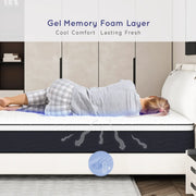 Z-HOM M065AH193 Hybrid Mattresses in a Box 14 Inch, King, White