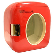 Uber Appliance Mini Fridge, Retro 9 Liter Portable Cooler and Warmer, Red, UB-XL1-RED
