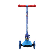 Sonic AST02211-Blue Ride-N-Glide Buddies 3D Toddler Scooter, 3 Wheel Scooter for Kids Ages 3+, Blue