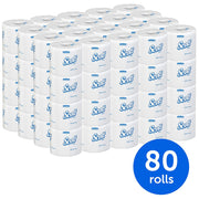Scott Essential Bulk Toilet Paper for Business (13217) 2-PLY Standard Rolls, White, 80 Rolls 506 Sheets Per Case