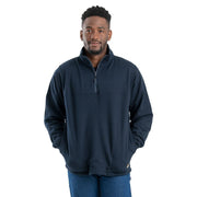 Berne Heritage Thermal-Lined Long-Sleeve Quarter-Zip Sweatshirt for Men - Navy - 3XL