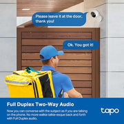 TP-Link Tapo C120 2K QHD Security Camera, Indoor/Outdoor, AI Person Pet Vehicle Detection, Color Night Vision, Invisible IR Mode, IP66 Weatherproof, SD Storage