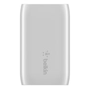 Belkin Boostcharge 37W USB Type C to C PPS PD Dual Port Wall Phone Charger Silver