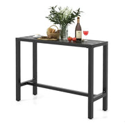 Costway Outdoor Metal Bar Table 48