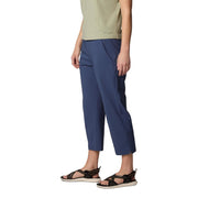 Columbia All Seasons Women's Capri Hiking Pants, Nocturnal Blue, Mid-Rise, Comfort Stretch, UPF 50 Sun Protection, Stain Resistant, 23in Inseam, 211964