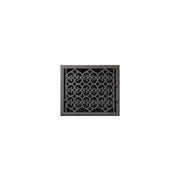 Signature Hardware 346058 Old Victorian Cast Iron Floor Register, Black Powdercoat