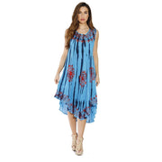 Riviera Sun American Flag Summer Dress for Women, Swimsuit Cover Up, Red White Blue, 2X