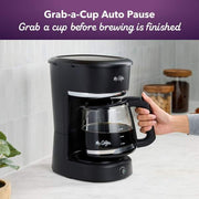 Mr. Coffee 12-Cup Switch Electric Drip Coffee Maker, Black, 60 oz Capacity, Dishwasher-Safe Parts, 91863923