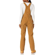 Dickies Womens Double Front Bib Overall, Cotton-Blend, Reinforced Panels, 11 Pockets, Mushroom, Medium Regular FB839MR1