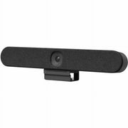Logitech Rally Bar Huddle 4K Ultra HD Video Bar with AI Video Intelligence, Six Beamforming Microphones, Multi Mount, USB and Appliance Mode, Black, 960-001485