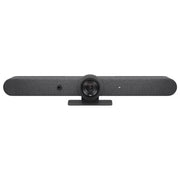 Logitech Rally Bar Video Conference Equipment, 4K Ultra HD Camera, Echo Cancellation, Adaptive Beamforming Microphones, Graphite, Medium Room Size, TAPRBGUNIAPP