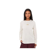 The North Face Women's Floral Alpine Relaxed Long-Sleeve T-Shirt, White Dune, Large, 100% Cotton, NF0A8GNGQLI