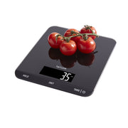 Taylor 33 LB Kitchen Glass Digital Scale, Black, High Capacity, Hold Function, Touch Control, 5301335