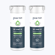 GlacierFreshXWFERefrigeratorWaterFilterReplacementwithChip2PackCompatiblewithGEFrench-Door