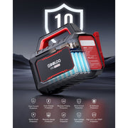 Gooloo GT Truck Pro Jump Starter, 10000A Peak Current, 204.8Wh Portable Battery Booster, 65W USB-C PD Quick Charger, Emergency Power Station for Trucks, Cars, Boats, Motorcycles