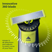 Philips Norelco QP2834/70 Oneblade 360 Face + Body Hybrid Mens Electric Trimmer and Shaver