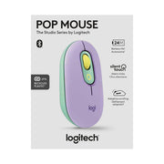 Logitech POP Compact Wireless Mouse, Bluetooth, Ambidextrous, SilentTouch, Purple Mint