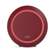 Pure Enrichment PureZone Halo True HEPA Air Purifier, 2-Stage Filtration, 3 Fan Speeds, Timer Settings, Red, PEAIRDSK-R