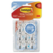 Command Small Clear Wire Hooks with Clear Strips (9-Pack)-17067CLRVP