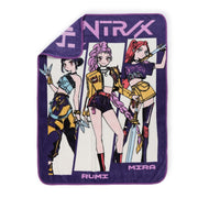 Jay Franco Kpop Demon Hunters Throw Blanket, Super Soft Plush Polyester, Purple and Pink, 46x60 Inches