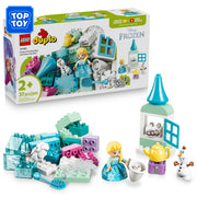 LEGO DUPLO Disney Frozen Creative Box with Elsa and Olaf, 37-Piece Building Set for Toddlers, Ages 2+, 6585487