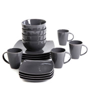 Gibson Home Soho Lounge Square Stoneware 16-piece Dinnerware Set