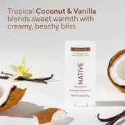 Native Sensitive Aluminum Free Deodorant, Coconut & Vanilla, 2.65 oz, 72-Hour Odor Control