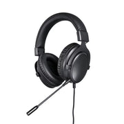 Onn. 100027825 Over-Ear Gaming Headset, 6ft Cable and Built-in Mic with Nano Receiver - Black