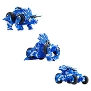 Armorsaurs Evolver Cobalt 2-in-1 Transforming Dinosaur to Vehicle Action Figure, Blue, Ages 6+