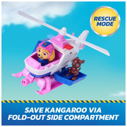 Spin Master Paw Patrol Skye Search & Rescue Helicopter Toy with Pull-Back Action, Rotating Rotor, Includes 2 Figures, Multicolored, 6 in, 6074777