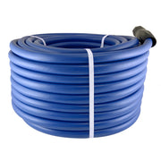 Flexon StreamTech Heavy-Duty Garden Hose, 5/8 in. Dia. x 125 ft., Flexible Polymer Construction, Kink Prevention, Guard-N-Grip Connector, Blue, ST58125