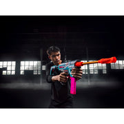ZURU XSHOT Pro Motorized Piston Pump Dart Blaster with Automatic Electric Blaster Technology, 40 Air Pocket Half Darts, Adjustable Shoulder Rest, Outdoor Toy