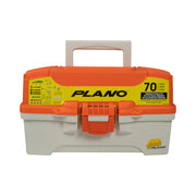 Plano Lets Fish 2 Tray Fishing Tackle Box with 70-Piece Kit, Molded Plastic, Brass Latch, Freshwater