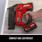 Skil PWR CORE 20 Cordless Brushless 20V 18Ga Brad Nailer Kit with 2.0Ah USB-C Battery and Charger, NA1800B-10