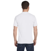 Hanes Men's 5-Pack White Cotton Crew Neck T-Shirts, Tagless, Lay-Flat Collar, Size L, 5280