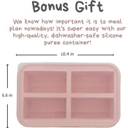 BrushinBella BFP-1600 5-in-1 Baby Food Maker with Soup Tray, Black/Hot Pink