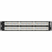 Tripp Lite 48-Port Cat6 Ethernet Patch Panel, 110 Punch Down, RJ45, 2U Rackmount, Black, N252-048