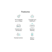 TP-Link Deco X25(3-pack) AX1800 Dual-Band Whole Home Mesh Wi-Fi 6 System (3-Pack) - White