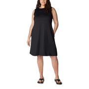 Columbia Freezer Tank Dress Women's Athletic Sleeveless, Black, Small, Omni-Shade UPF 50, Omni-Freeze Cooling, Moisture-Wicking, 203536