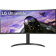 LG 34BP65C-B 34in UltraWide Curved Computer Monitor, 21:9 QHD 3440x1440, 160Hz Refresh Rate, 1ms Response Time, HDR10, AMD FreeSync Premium, Black