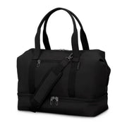 Samsonite Drop-Bottom Weekender Duffel with Detachable Padded Strap, Black - Lightweight