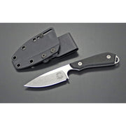 White River Knife & Tool 1 Pro Magnacut Fixed-Blade Knife, 3in CPM Magnacut Steel Blade, Black PVD, Textured G10 Handle, Kydex Sheath