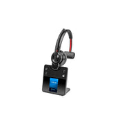 Poly Savi 8410 Office Monaural DECT Wireless Headset with Active Noise Cancellation, Black