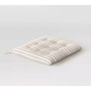 Threshold Cotton Striped Indoor Seat Cushion, Black and Natural, Square 15in x 15in x 2.1in