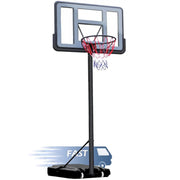 SEGMART 44 inch Outdoor Basketball Hoop Stand for Adult 4.9FT-10FT Height Adjustable Portable