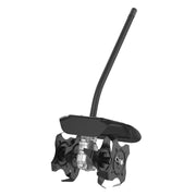 Link-On Curved Shaft Cultivator Attachment, Adjustable 7-10 in Steel Tines, Durable Gearbox, Compatible with 4-Cycle and 2-Cycle String Trimmers