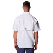 Columbia 101165 Bahama Short-Sleeve Button-Down Shirt, 2XL, White