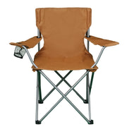 Ozark Trail FC-96806WFB Basic Quad Folding Camp Chair with Cup Holder, Brown, Portable Seating