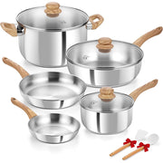 Koch Systeme CS Cookware Set, 10-Piece Professional 18/10 Stainless Steel