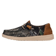 Hey Dude Wendy Slip-On Loafers, Mossy Oak Country DNA Camo, Lightweight Ripstop Cotton Upper, Cushioned Memory Foam Insole, Flexible Rubber Outsole, 40788-960